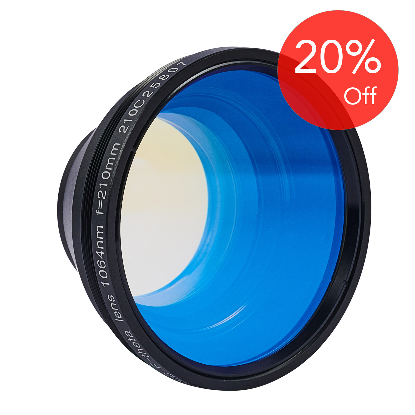 OMTech 150x150mm F-Theta Field Lens for Fiber Laser Engraving Cutting Machine