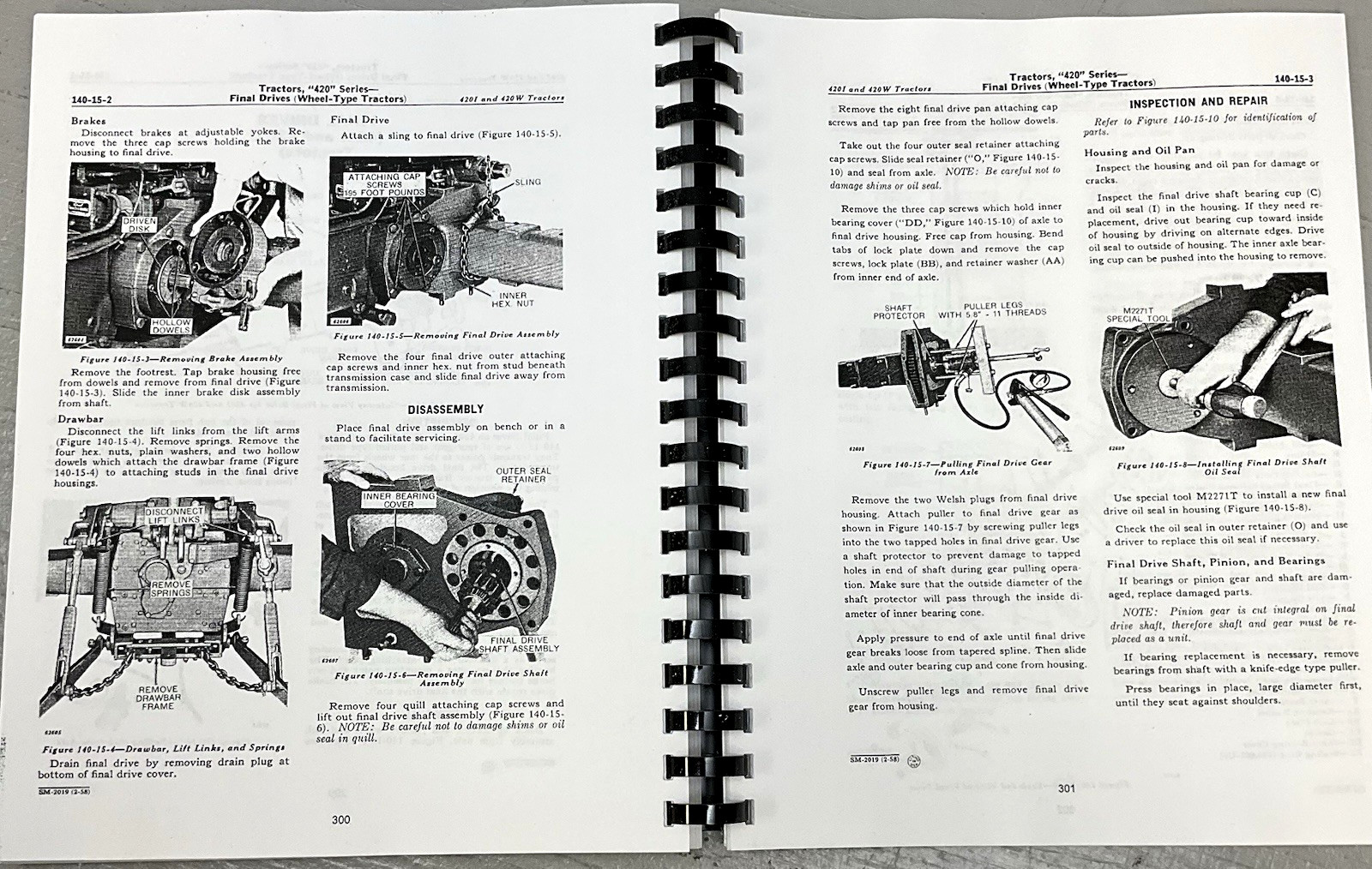 Master Service Manual fits John Deere 420 430 Tractor Technical Repair Shop Book