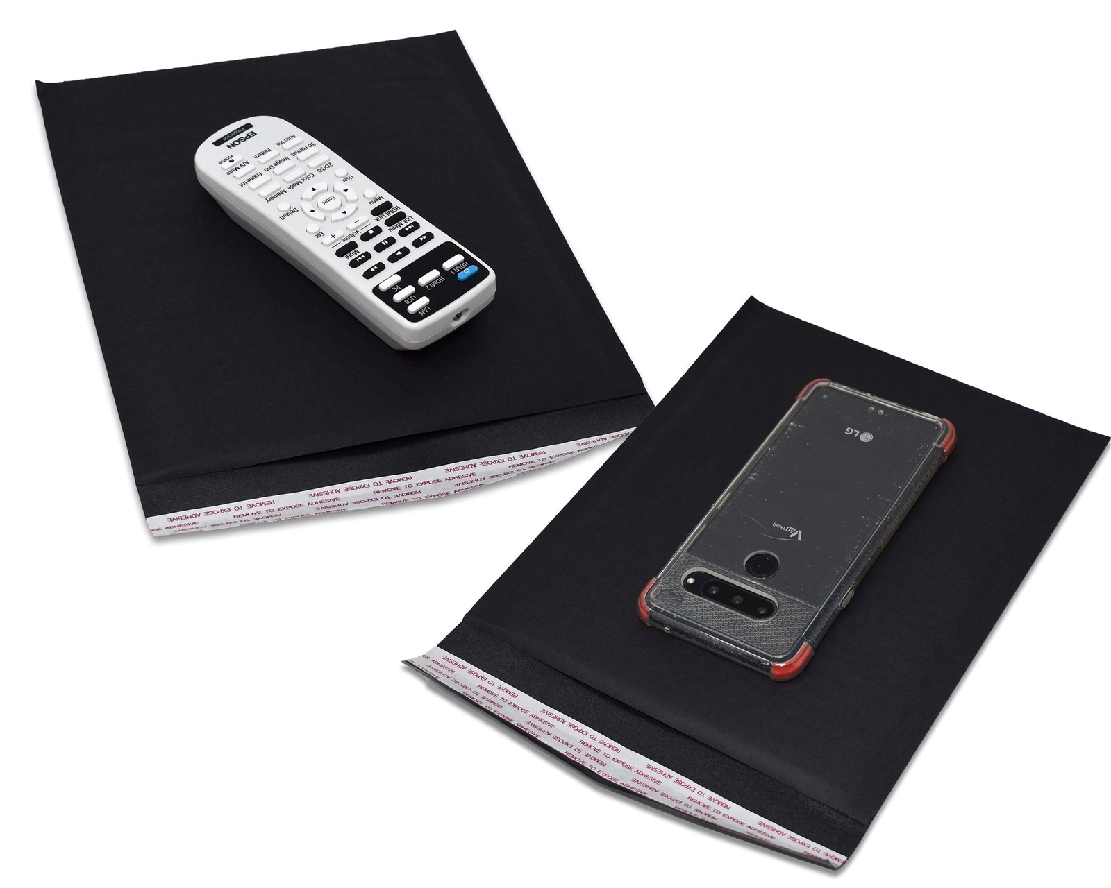 4×8, 6×10, 8×12 Combo! Black Matte Kraft Bubble Mailers! Made from Recycled Pa
