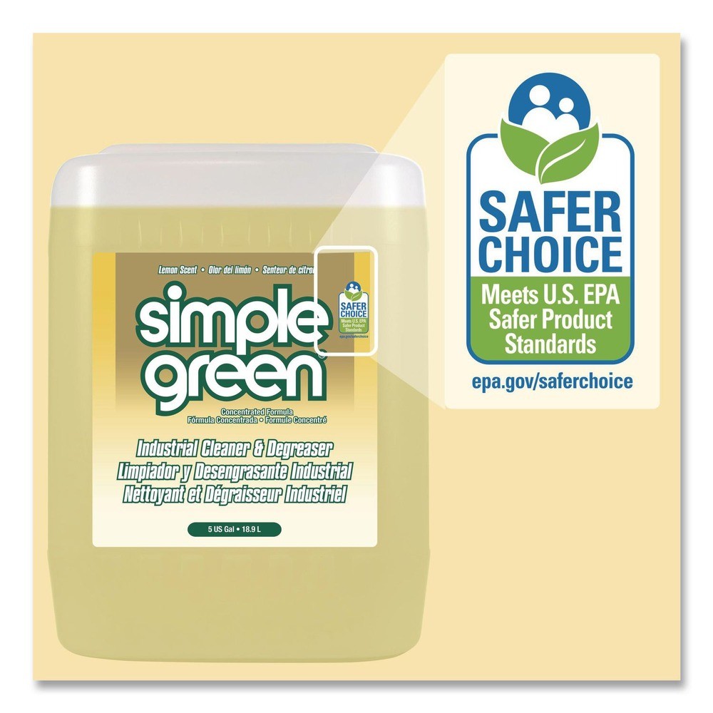 Simple Green 3014005 5 Gallon Industrial Cleaner and Degreaser – Lemon Scent New