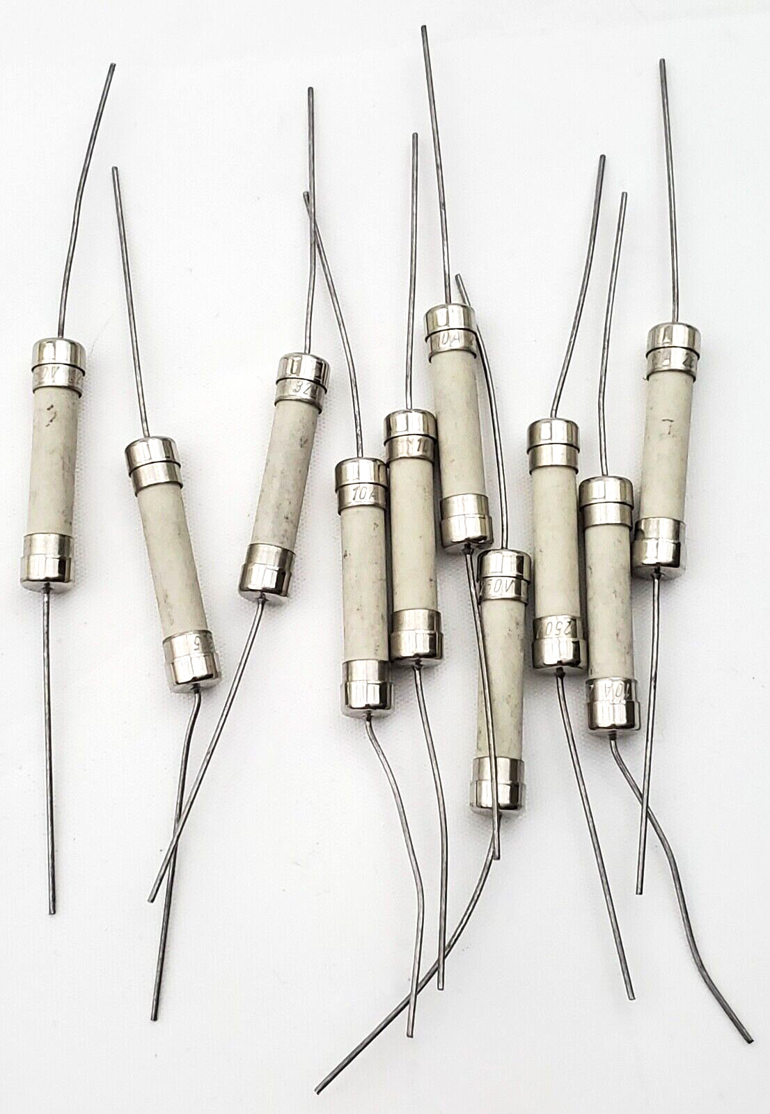 Lot of 64 Littelfuse 3AB 10A Pigtail Fuses 10 Amp 250 Volt 325010 Slow Blow