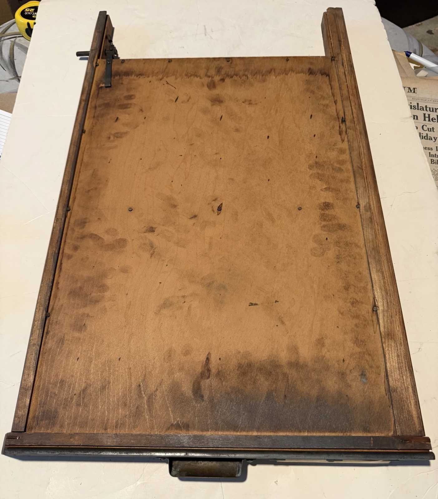 Ludlow Vintage Letterpress Printer Drawer Tray 27 X 16”-98 Spaces