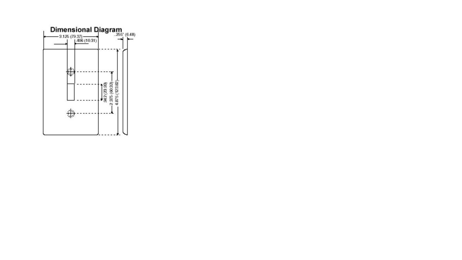 Leviton 1-Gang No Device Blank Wallplate, Midway Size, Thermoset, Box Mount, …