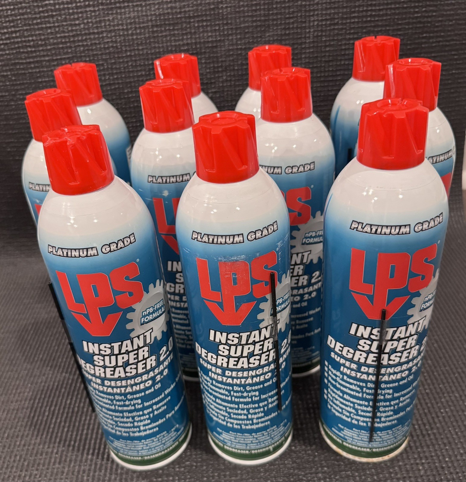 LPS 07220 Instant Super Degreaser 2.0 Heavy Duty 20 oz Aerosol Can – Pack of 11