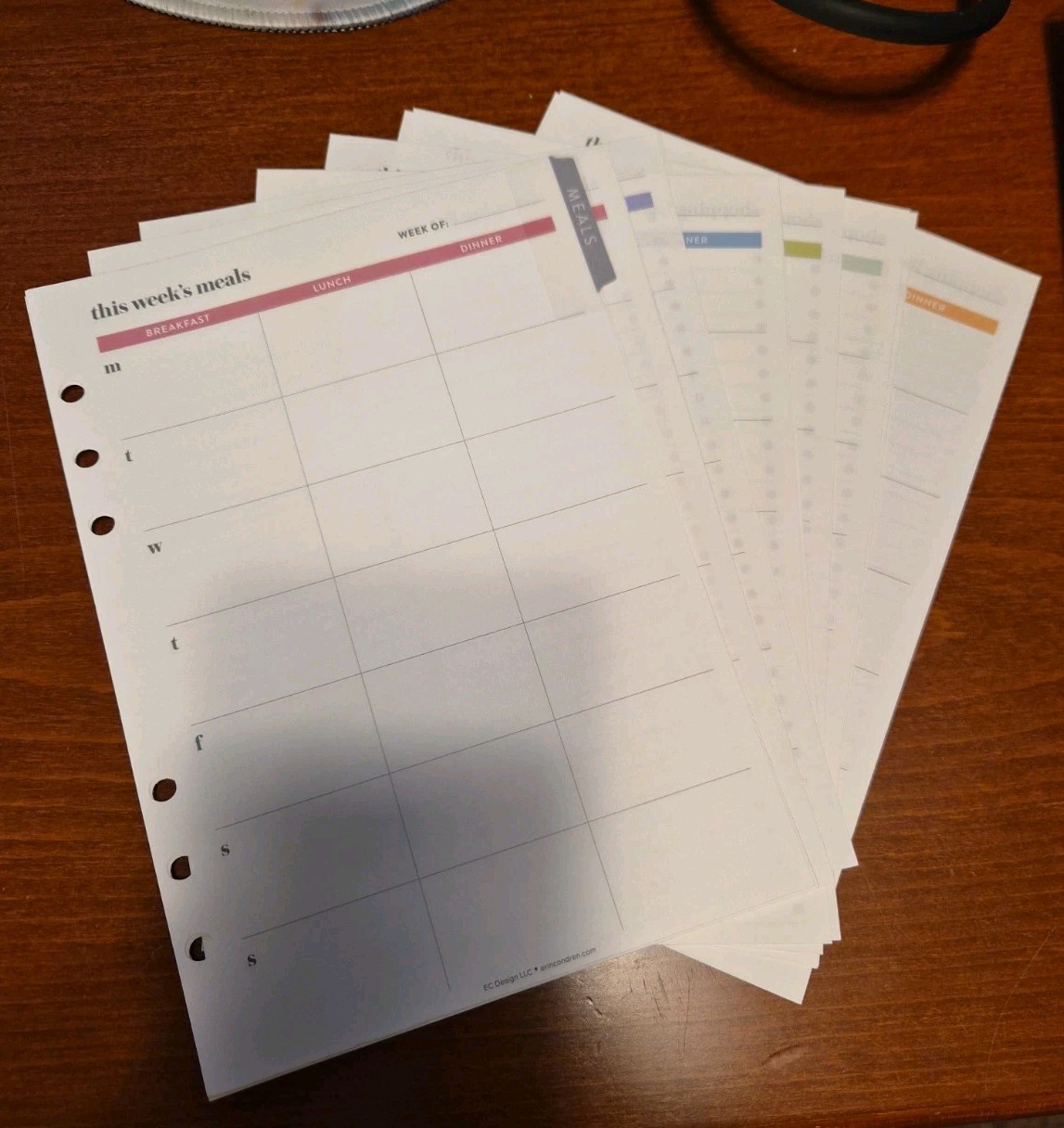 Erin Condren Unused Monthly Weekly And Daily Inserts For The A5 Agenda July 2026