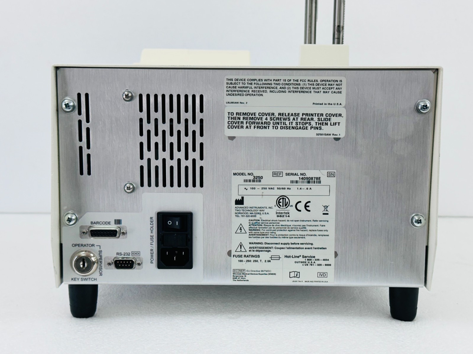 Advanced Instruments Model 3250 Automated Single-Sample Osmometer SEE PIC 7&8 🚚
