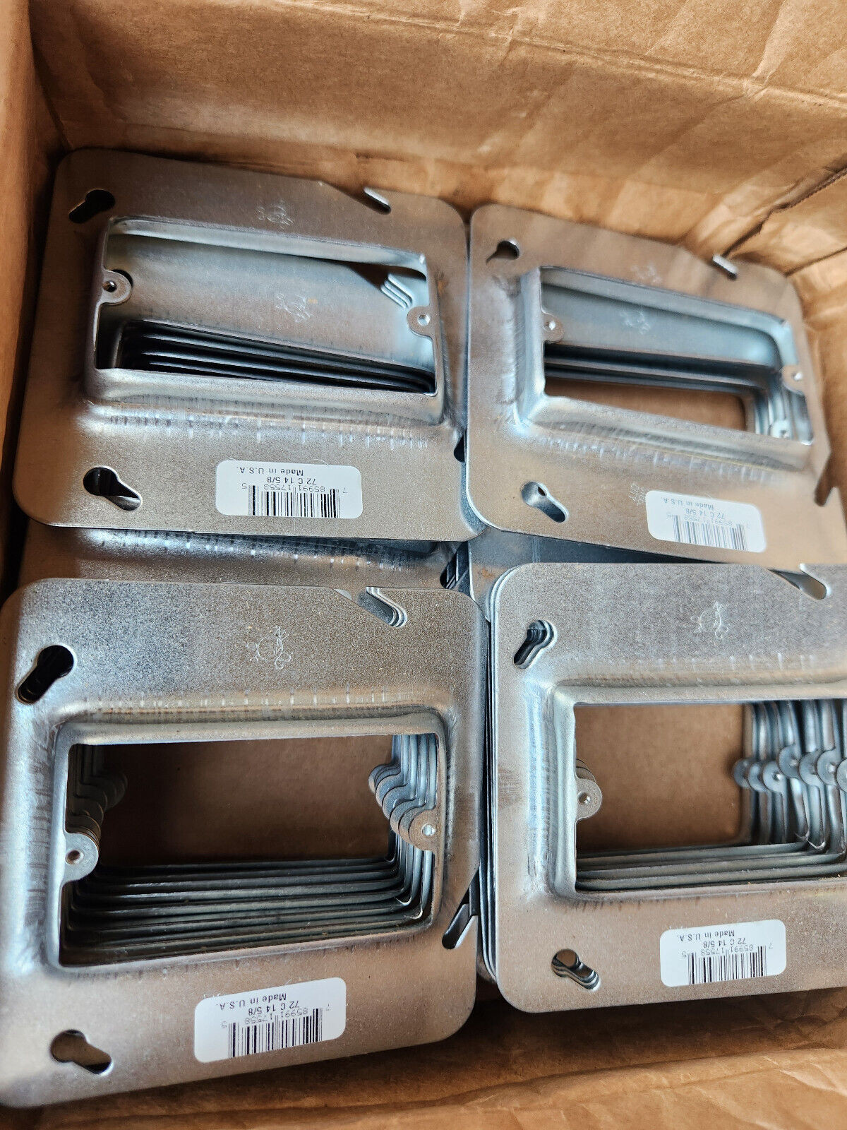 (25 Pcs) Steel City 5/8 Square Device Ring 4-11/16″, 72 C 14