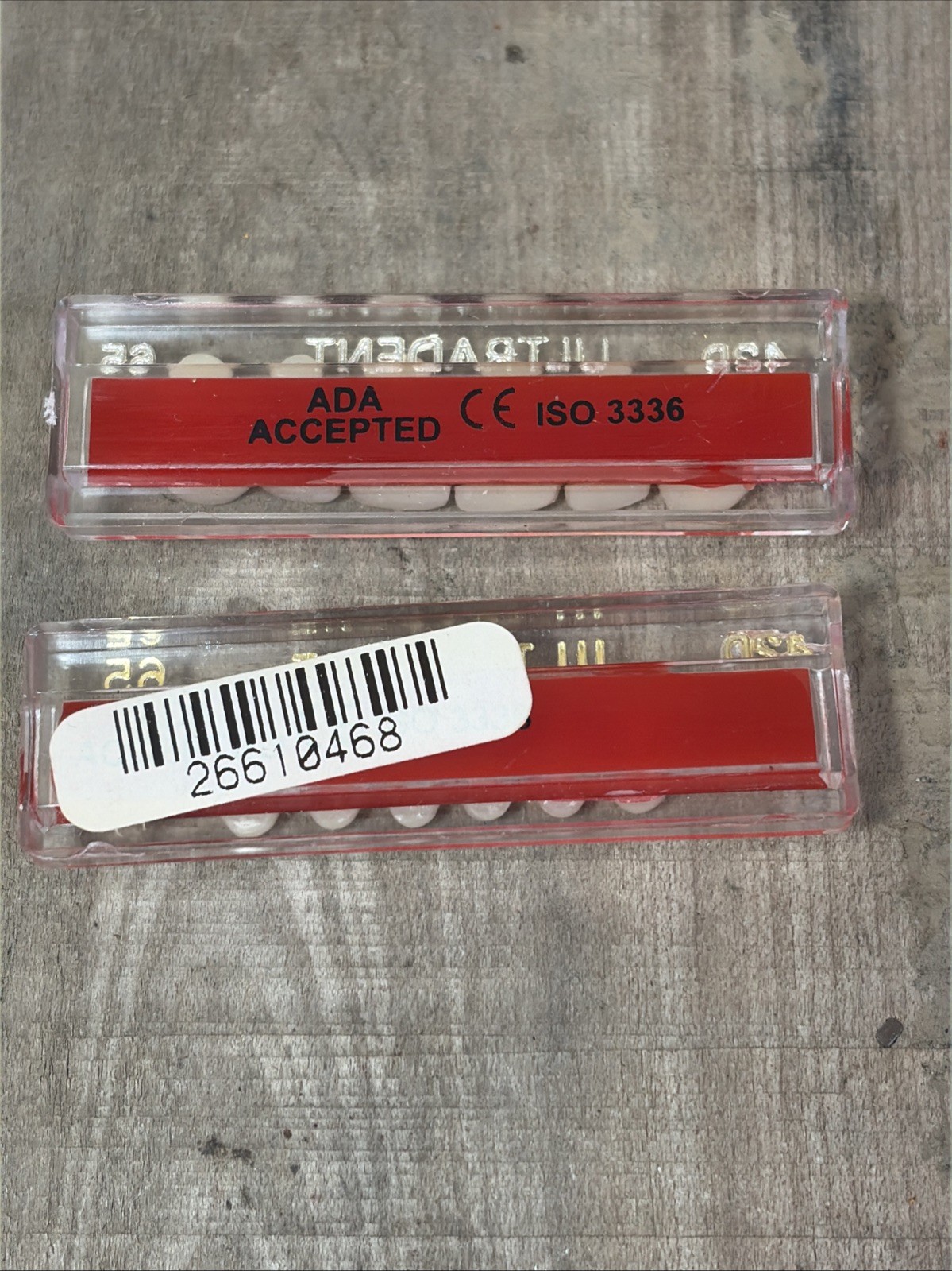 Ultradent Synthetic Polymer False Teeth 2 Sets of 12 – 24 Total Size 42D 54D 65