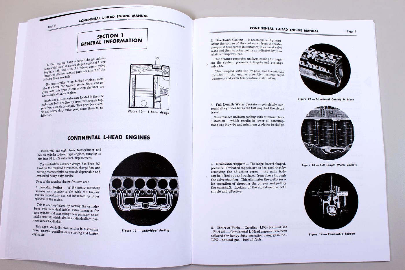 Continental L-Head F162 F163 Engine Motor Service Repair Owners Operators Manual