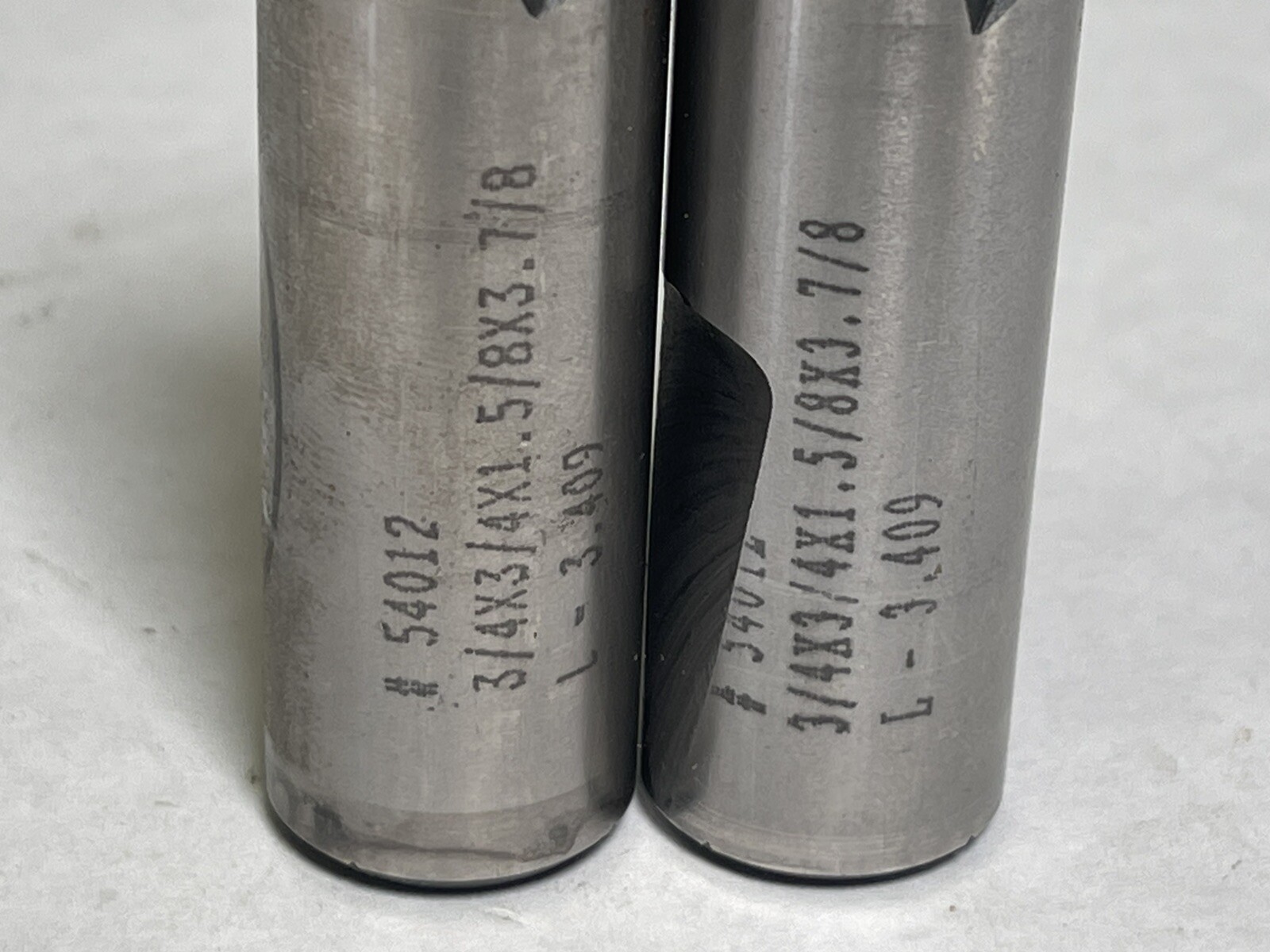 Lot Of 2 PCT Cobalt M42 End Mill 3/4” X 3/4”x 1-5/8 X 3-7/8 AOL X 4FL (JN66)