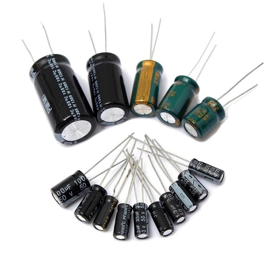 Hiletgo 500Pcs Electrolytic Capacitor Assortment Kit Box 0.1Uf-1000Uf 24 Values