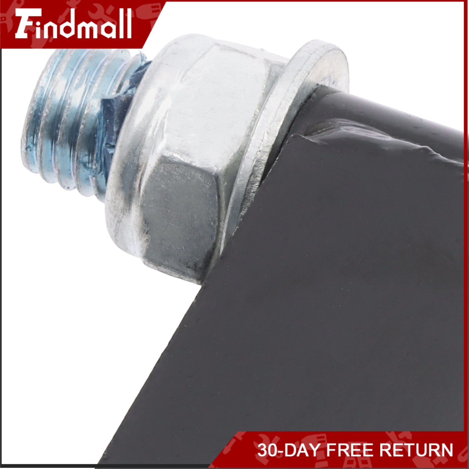 Findmall 2 Pcs Gate Casters 8″ 600Lbs (Straight/U-Bolt) Spring-Loaded Caster