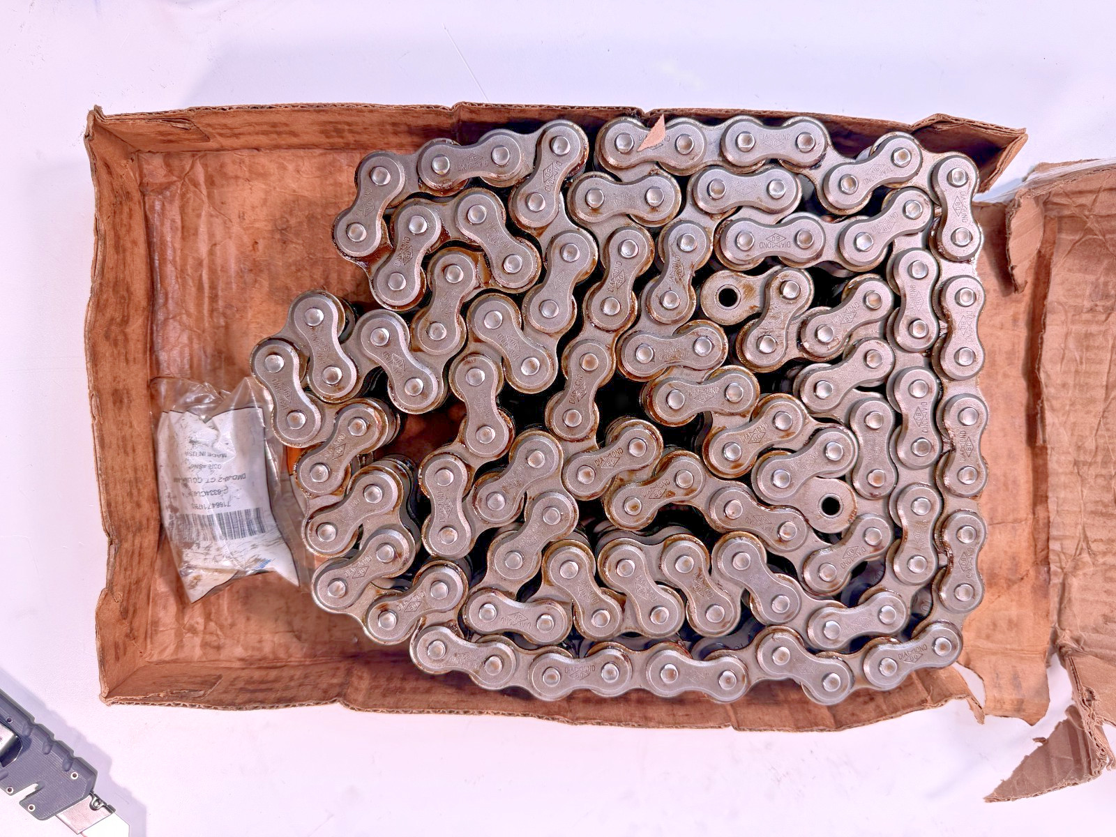 247844 Diamond DMD-80-2R-10FT Double Strand Roller Chain #80; 10′ L X-5334-010