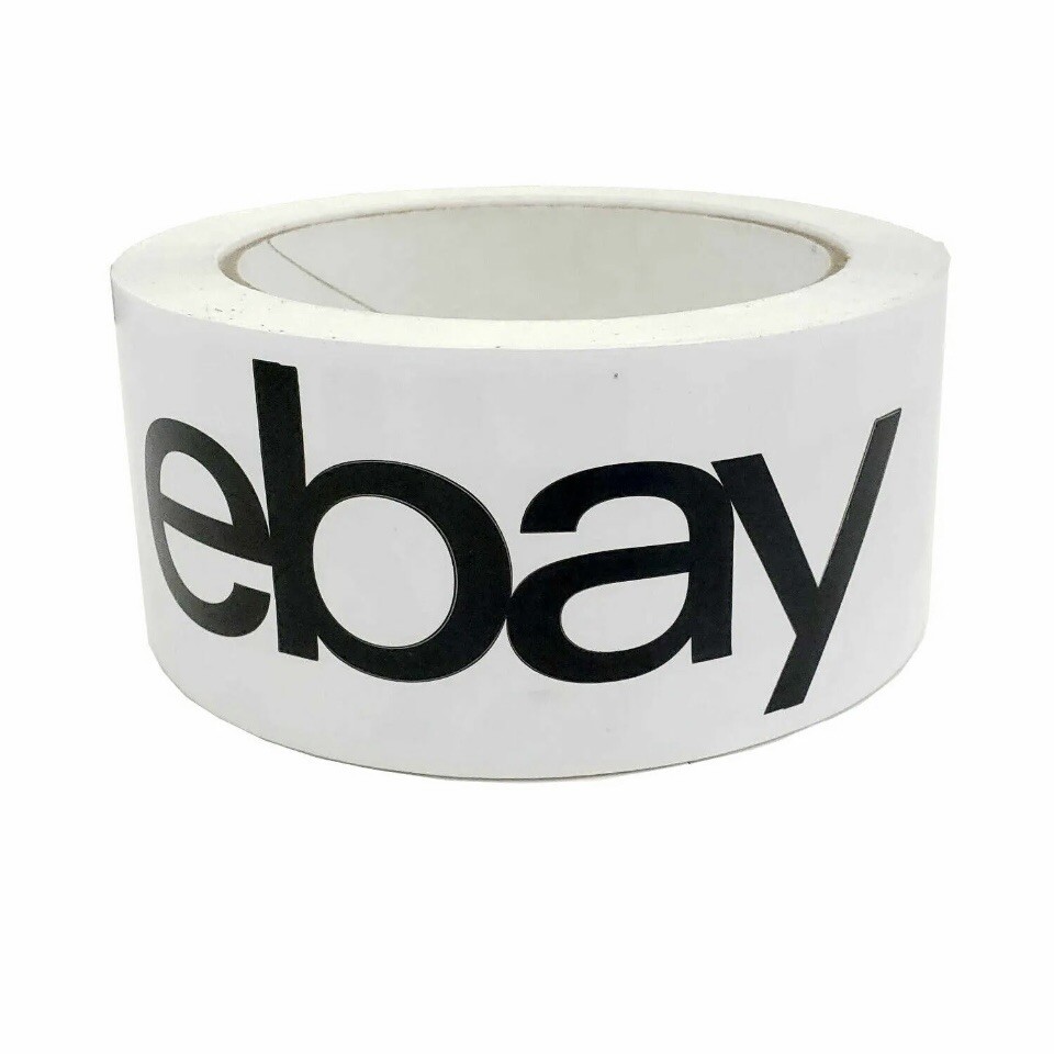 2 Rolls eBay Branded Shipping Tape With Black Logo – 2″ x 75 Yards New