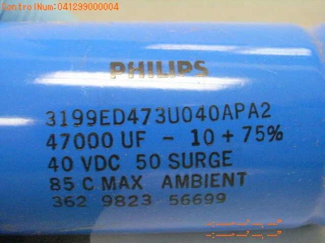 47000UF 40V PHILIPS ELECTROLYTIC ALUMINUM CAPACITOR CAN 3199ED473U040APA2