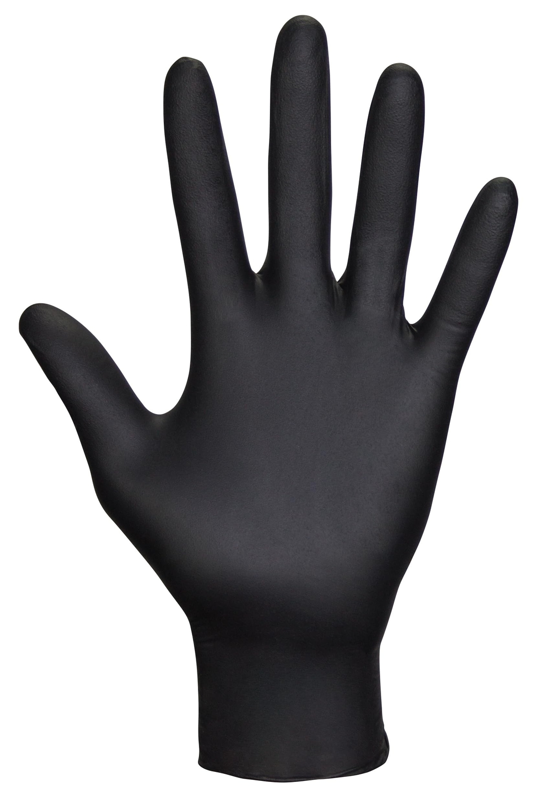 SAS Safety 66518 Raven Powder-Free Disposable Black Nitrile 7-Mil Gloves, Lar…