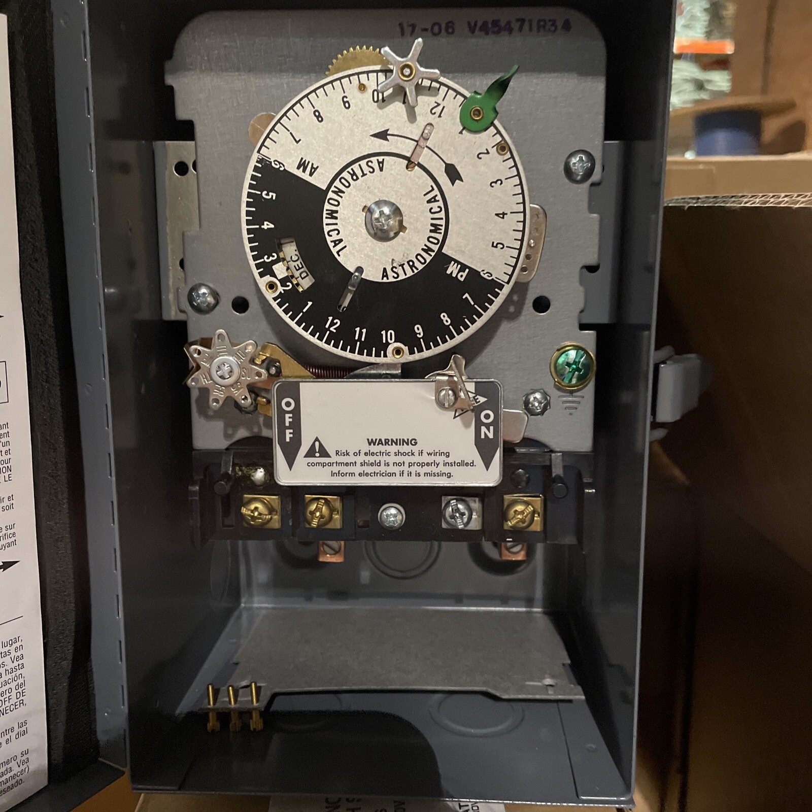 (C) Intermatic V45471R34 24 HR. Astronomic Time Switch With Skipper 3PST 40A⚡️