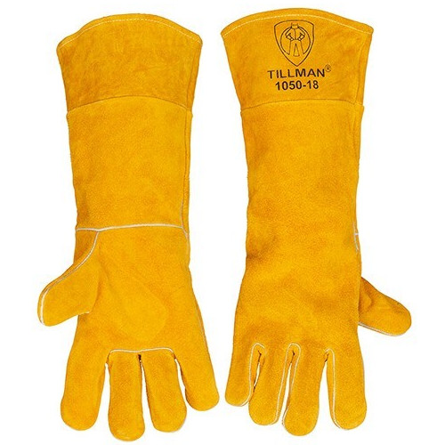 Tillman 1050-18 Cowhide Leather Stick Welding Welders Protective Work Gloves LRG