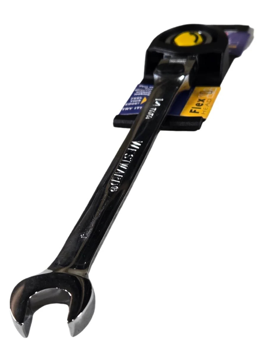 Westward 1LCN6 14mm Locking Flex Head Ratcheting Combination Wrench