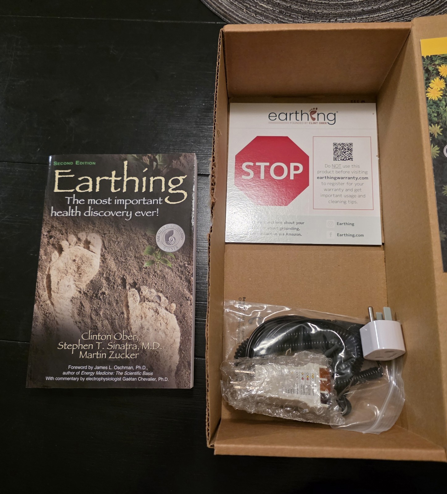 Single Earthing Grounding Universal Mat Kit w/ Coil Cord/Safety Adapter/Outlet