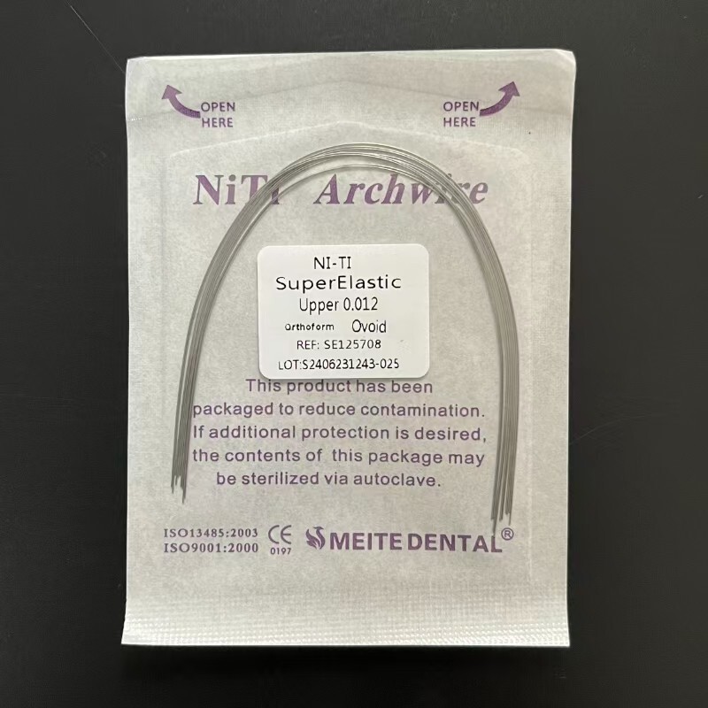 10pc/pack Dental Orthodontic Super Elastic Wire Niti Round Arch Wires Ovoid Form