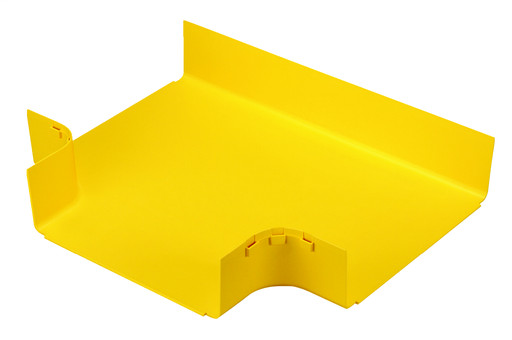 Panduit Corp FRT12X4LYL Fiber Runner Horizontal Tee Fitting, 12″ X 4, Yellow