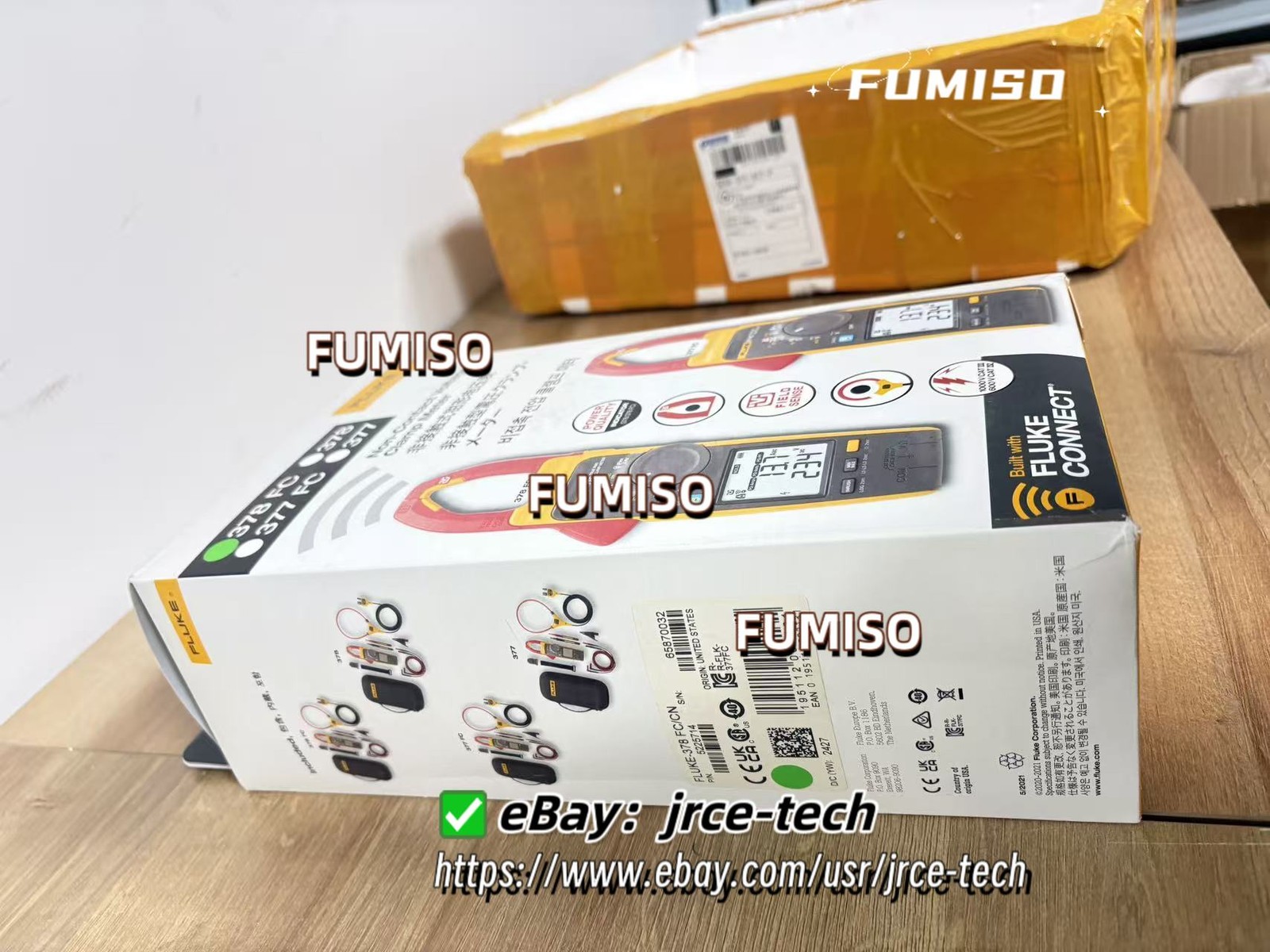 1 PCS NEW Fluke 378 FC Non-Contact Voltage Clamp Meter&jrce