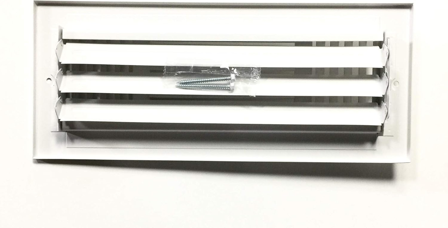 12″X 4″ (Duct Opening Size) 3-Way Stamped Face Steel Ceiling/Sidewall Air Supply