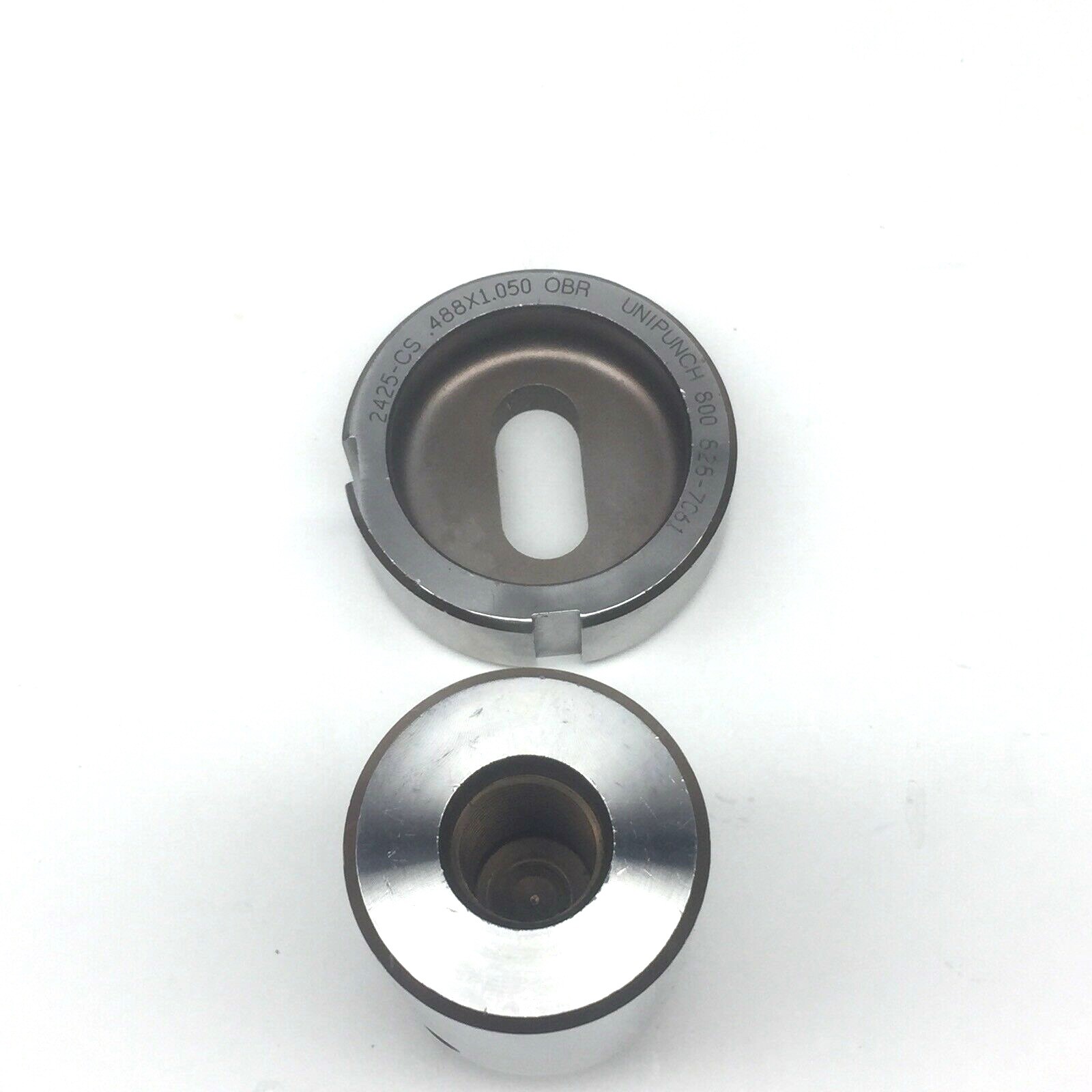 UNIPUNCH #2416-CS-24-25C-S 488X1.050 OBR PUNCH AND DIE & 4375X1.000 OBR