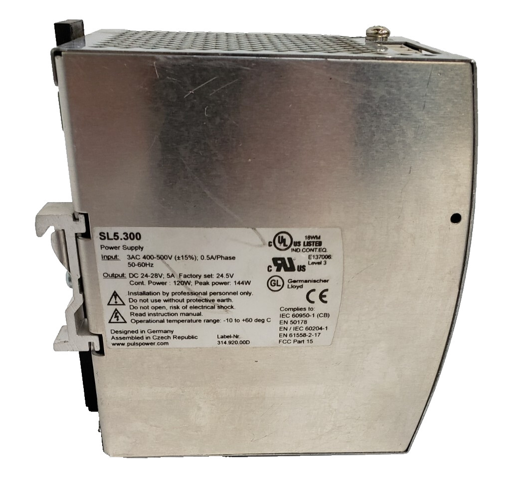 PULS SL5.300 DIN Rail Power Supply 3 Phase System Module USED