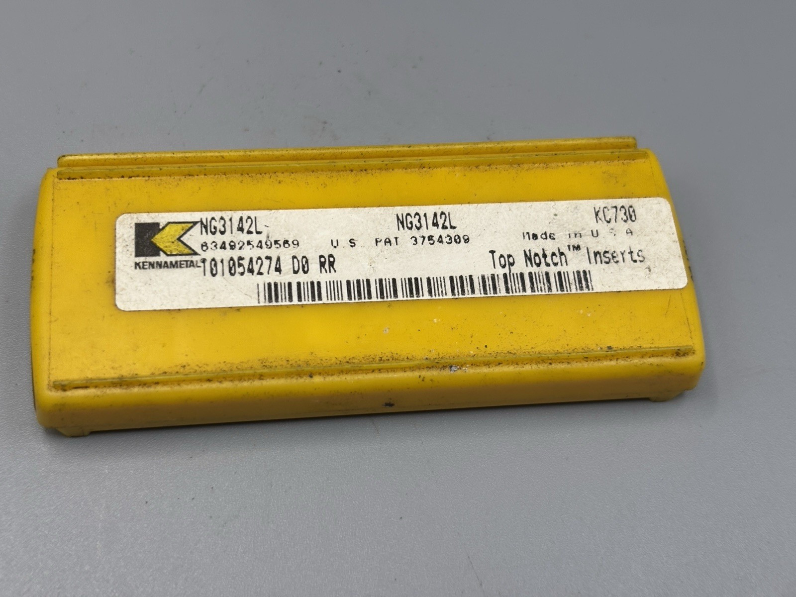 Kennametal NG3142L KC730 Top Notch Carbide Grooving Inserts 0.142″ Wide (Pkg 3)
