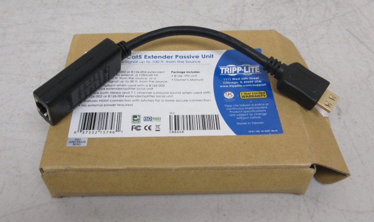 Tripp Lite B126-1P0 HDMI Over Cat5 Extender Passive Unit