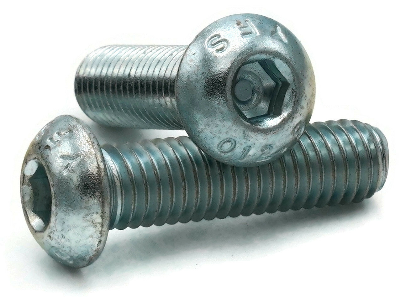 M5-0.8 Button Head Socket Cap Screws Allen Bolts Class 12.9 Zinc Steel ISO 7380