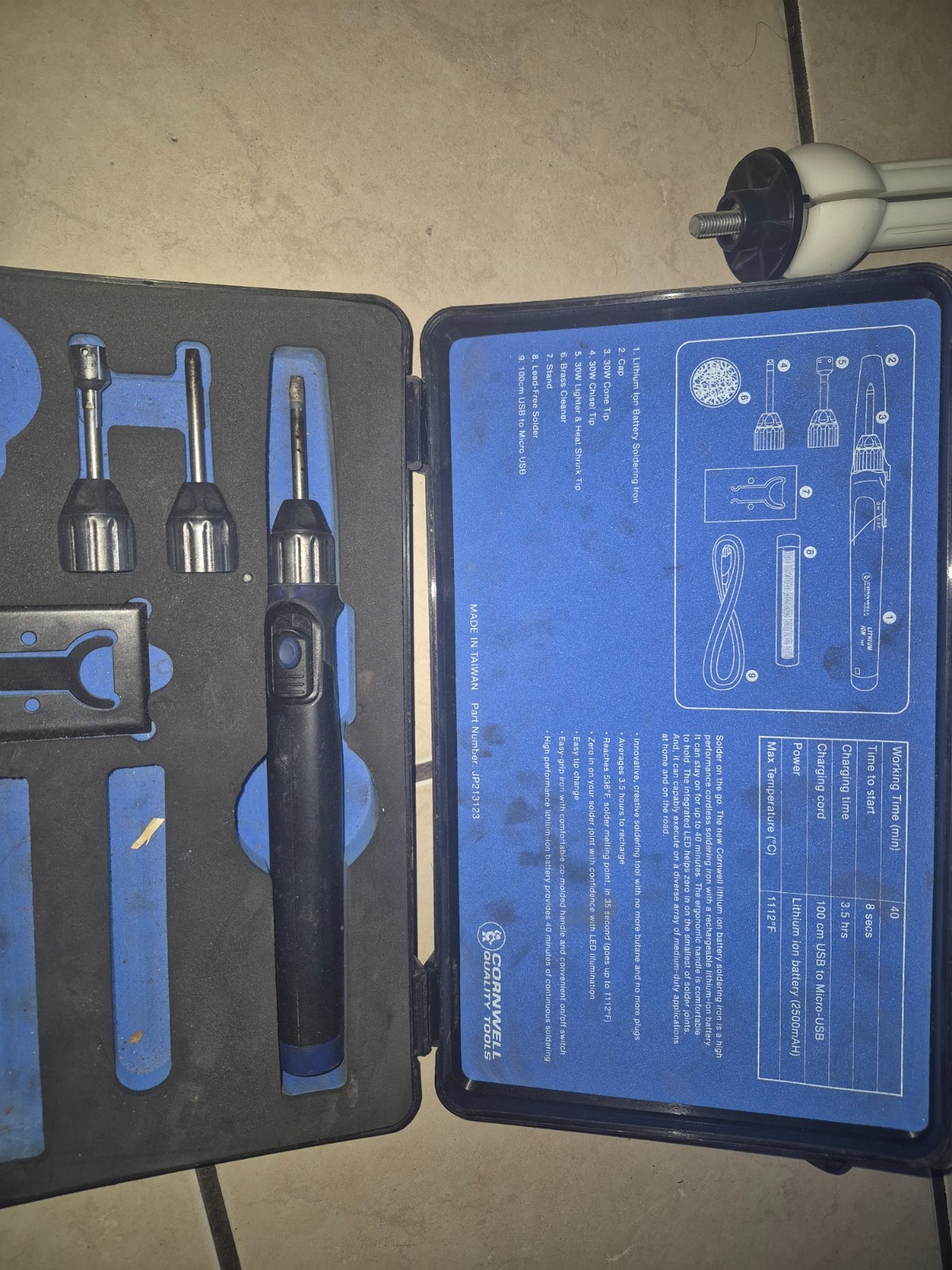 Cornwell Tools JP213123 Lithium Ion Soldering Kit