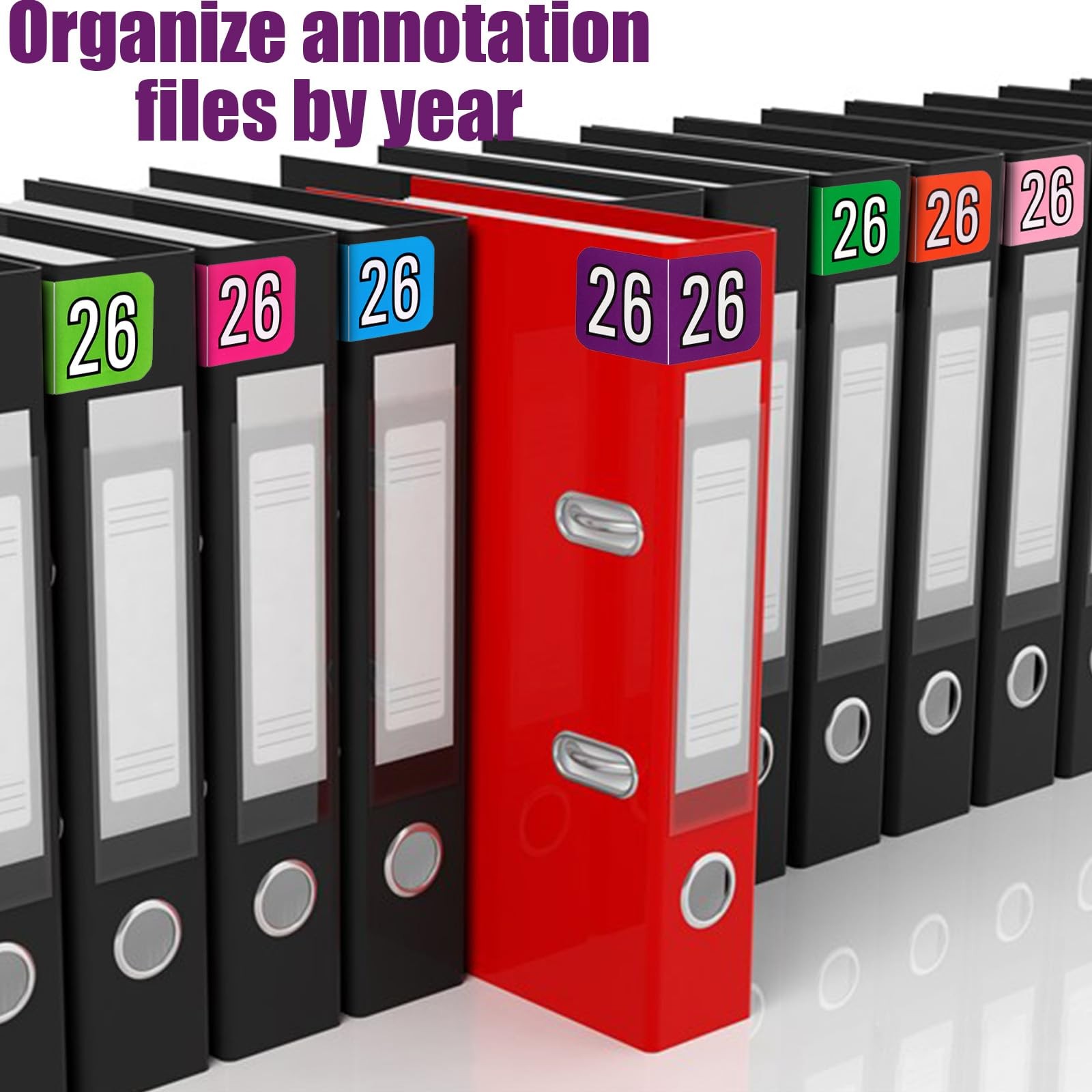 500pcs 2026 Year Stickers, 3/4×1-1/2 Inch 0.75×1.5in/1.9×3.8cm, Dark Purple