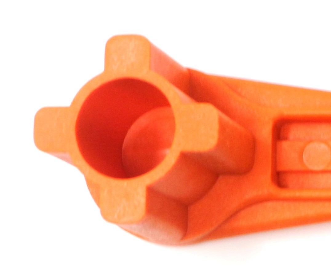Orange 4-IN-1 Bung Drum Wrench 55-30-15 Gallon Water Barrel Nut Cap Plug