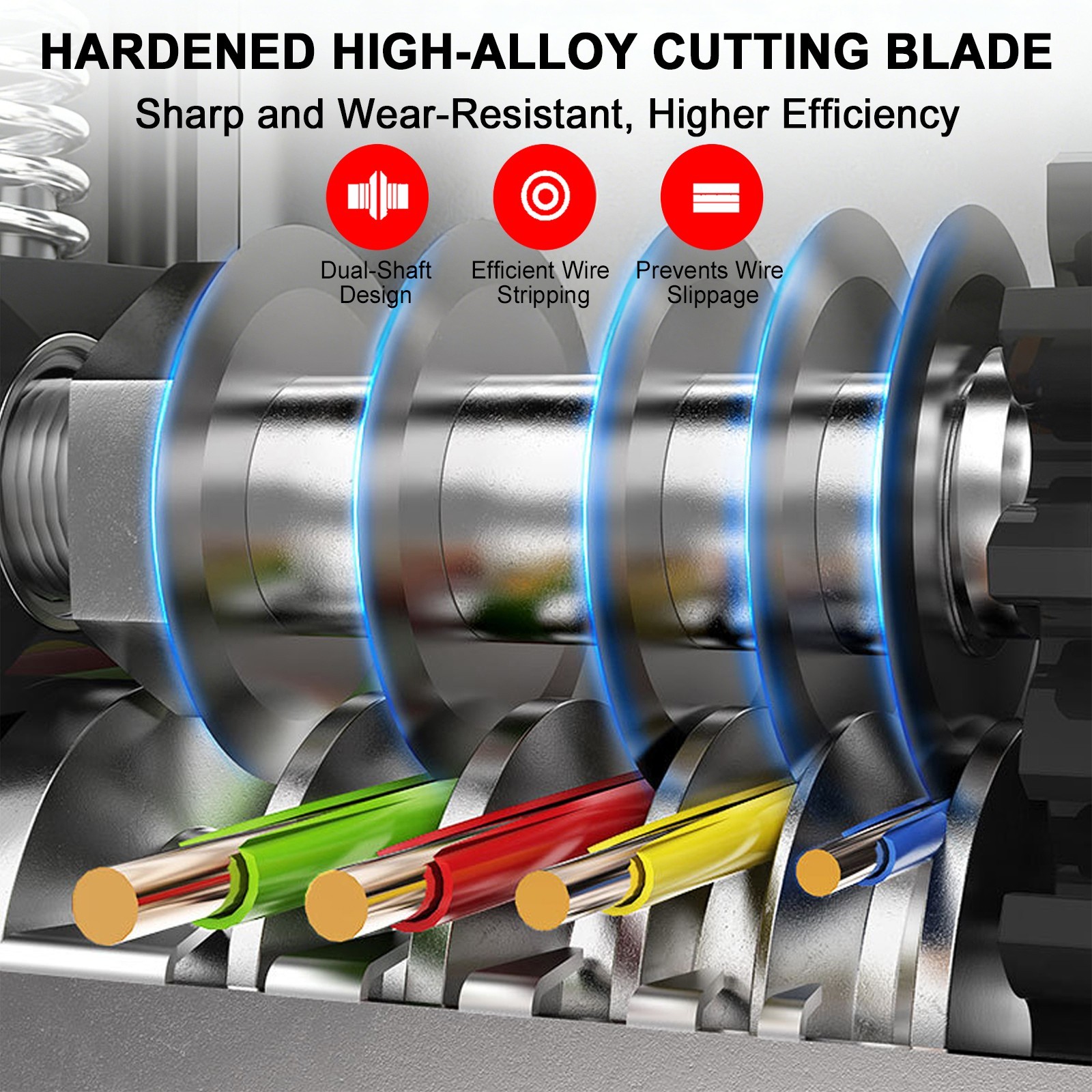 6 Hole Manual Wire Stripping Machine 3-17mm Drill Powered Scrap Wire Stripper