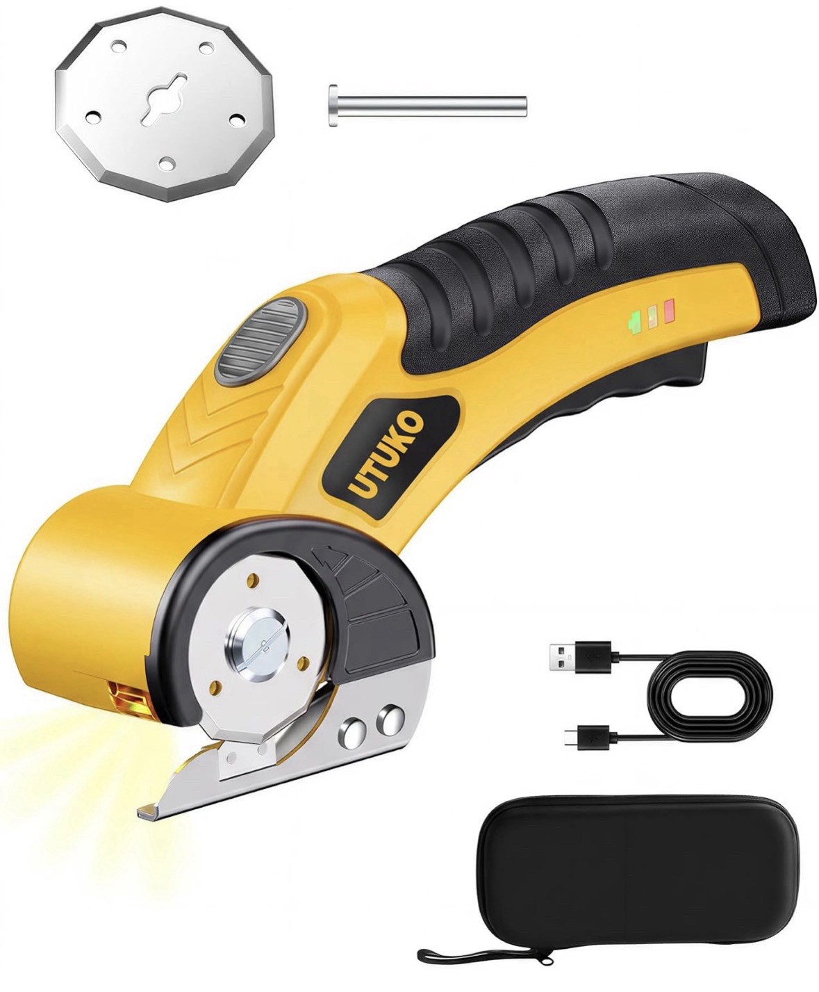 Electric Cardboard Cutter, 800RPM High-Power Brushless Motor, 3500mAh