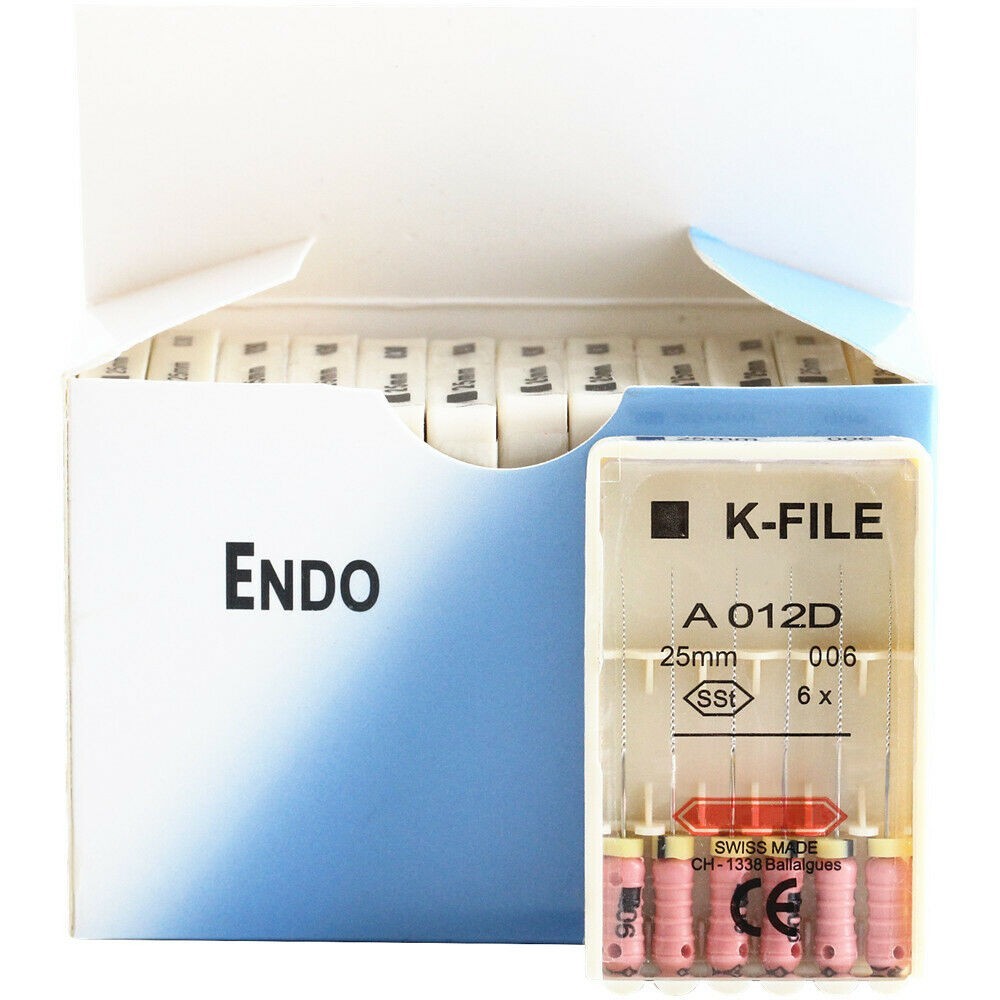 Dental Endodontic Root Canal K/H-File 21/25/31mm Stainless Steel Fit Dentsply