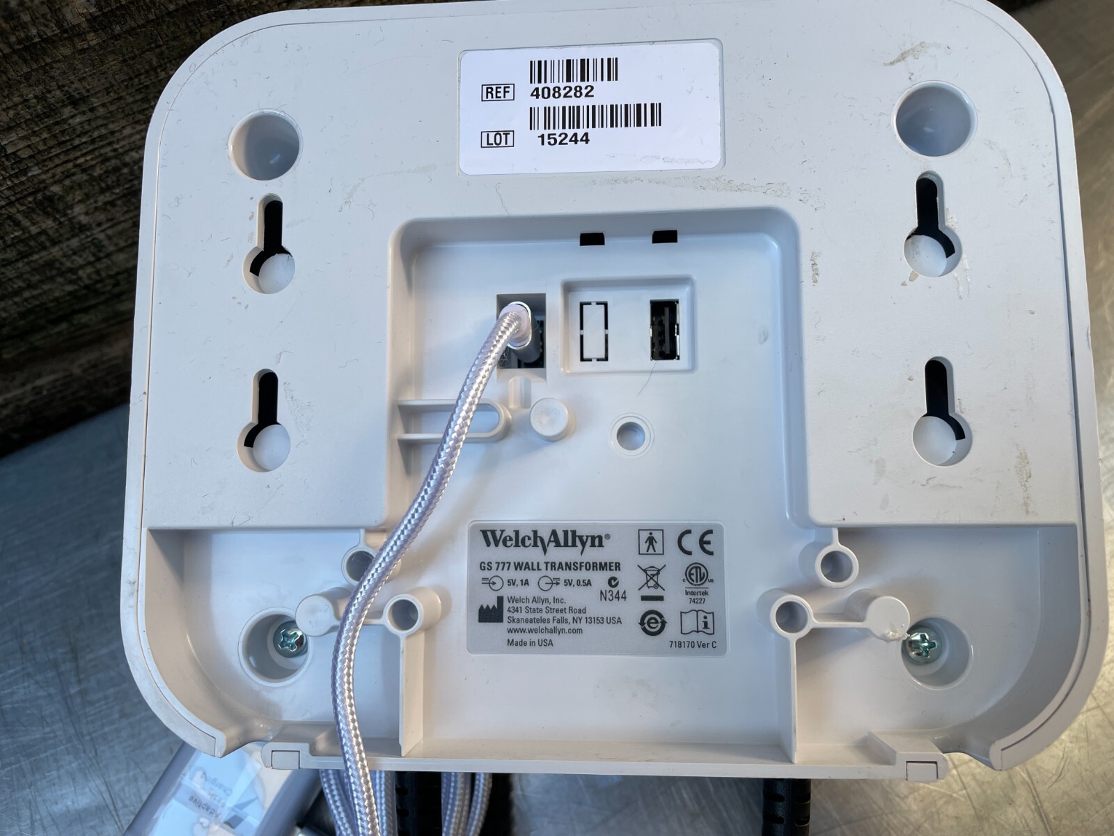 Welch Allyn 77710, GS 777 Wall Transformer w/ Power Adapter & Cable