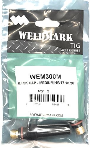 Weldmark Back Cap #17, 18, 26 Tig Torches Pk = 2 (Medium 300M)