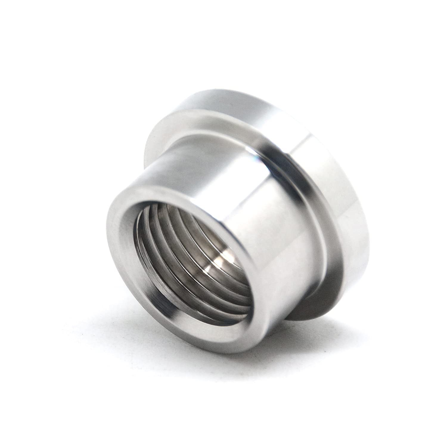 QiiMii 1/2″ NPT Female Threaded Stepped Weld Bung Mounting NPT, 1 PACK