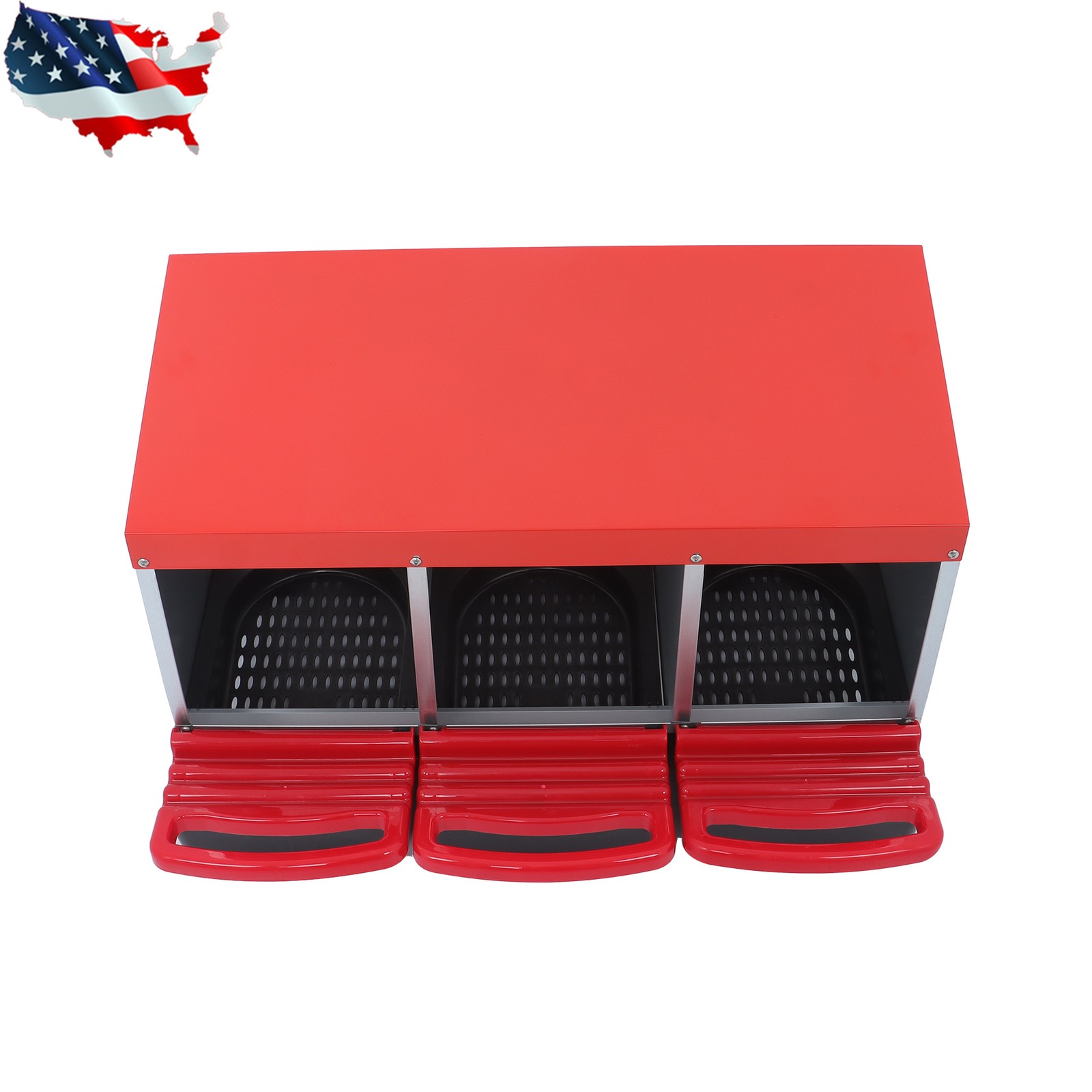 Metal Chicken Nesting Boxes Laying Eggs Chicken Coop Hen Nest Box 3 Hole