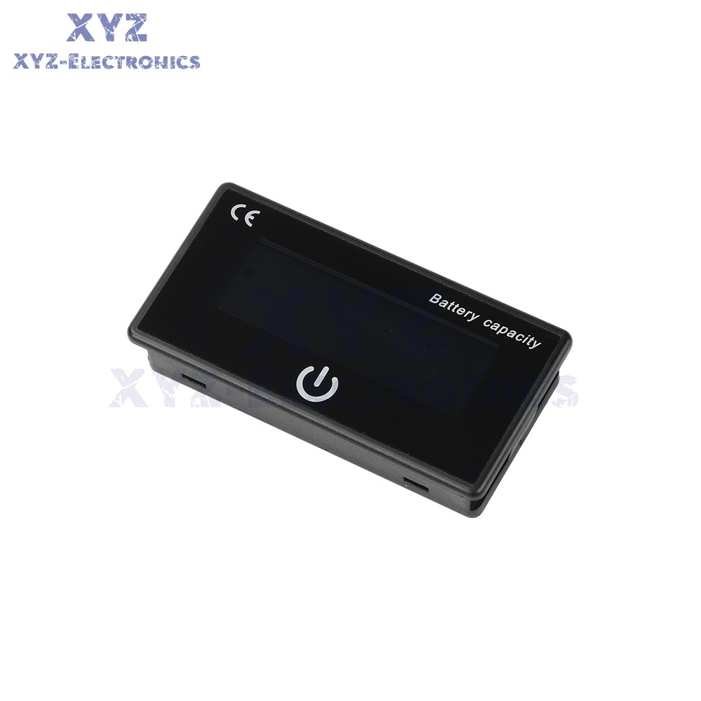 Battery Indicator Percentage DC 8-100V Battery Voltage Temperature Tester Meter