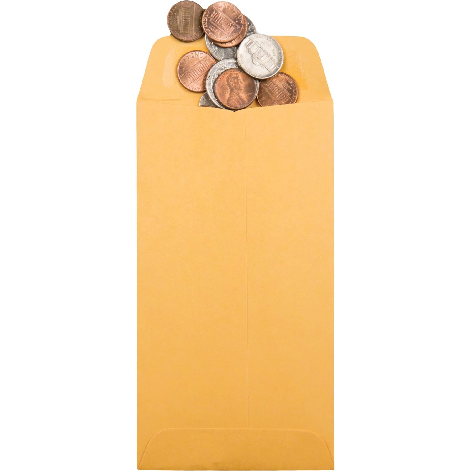 Quality Park, #7 Coin and Small Parts Envelopes, Gummed, Brown Kraft, 3.5×6.5,