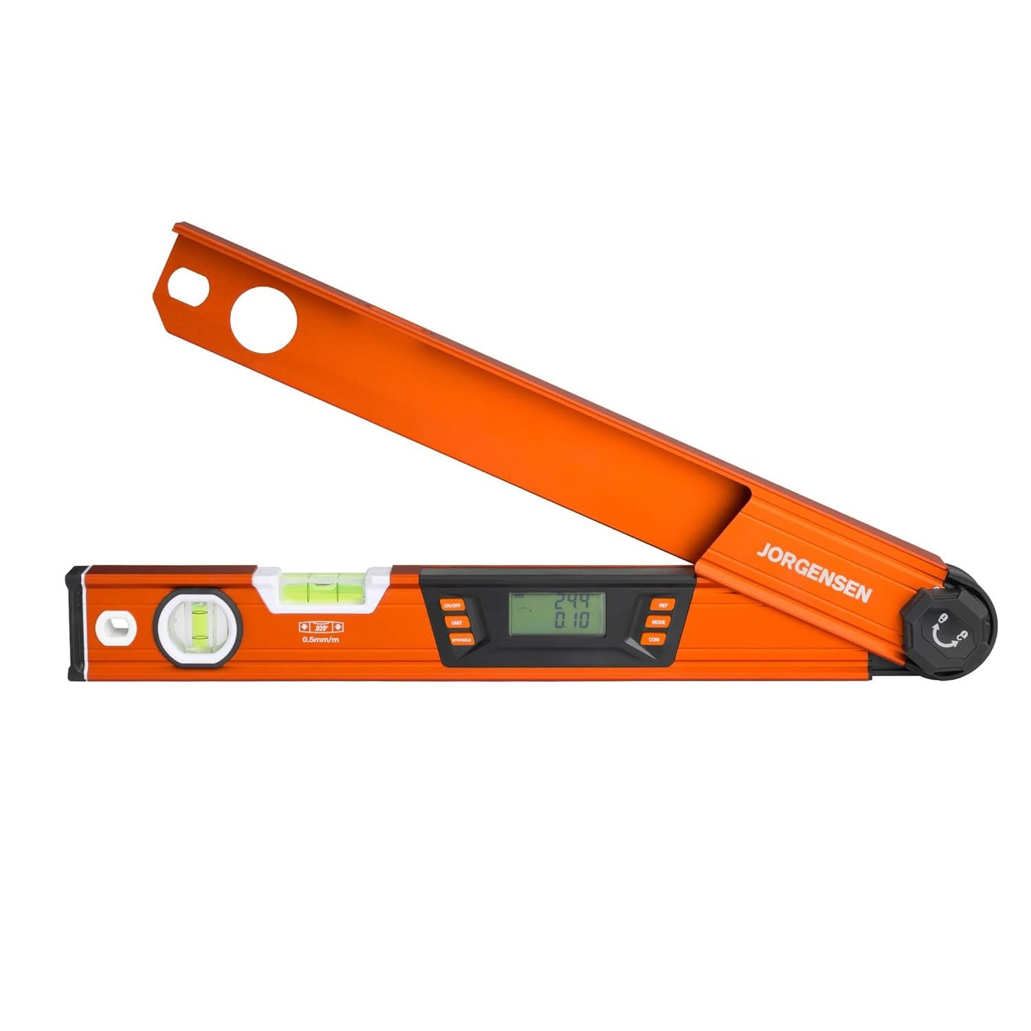 JORGENSEN Digital Multi Angle Finder Tool w/Backlit LCD Protractor Digital Level