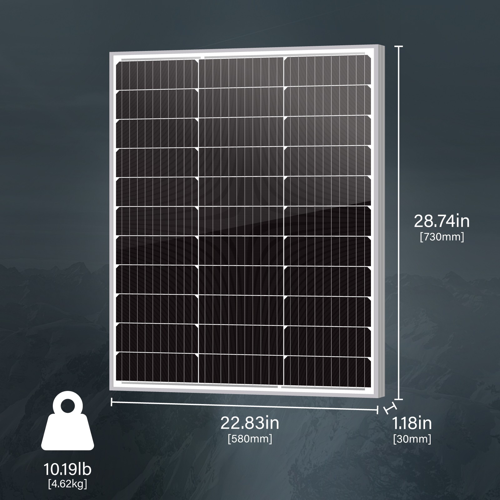 NewPowa 75W Watt 12V Mono Solar Panel Module RV BOAT OFF GRID