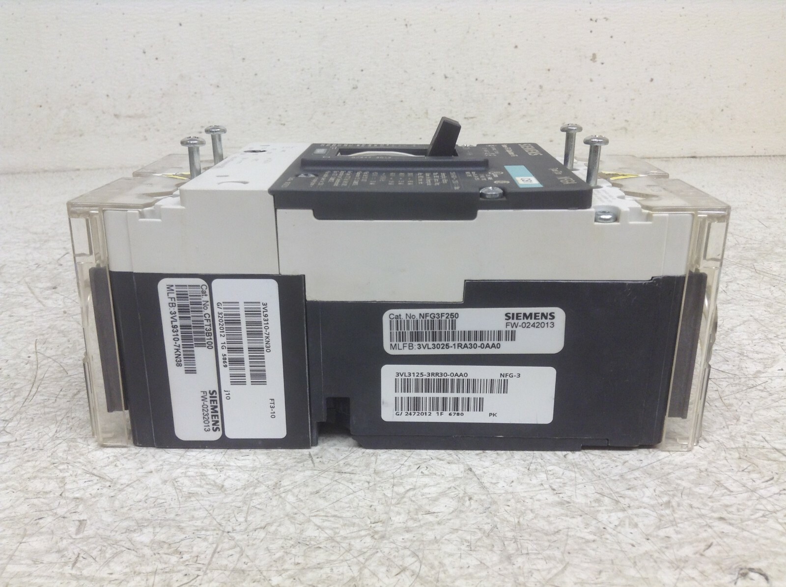 Siemens CFT3B100 3 Pole 100 Amp 600 V 250 VDC Breaker NFG3F250 NFGA (VT)