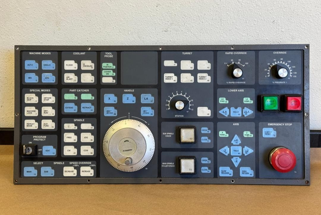 MEMTRON 35-12-169 35-12-169A 33594 OPERATOR PANEL, FROM HARDINGE CONQUEST T42SP