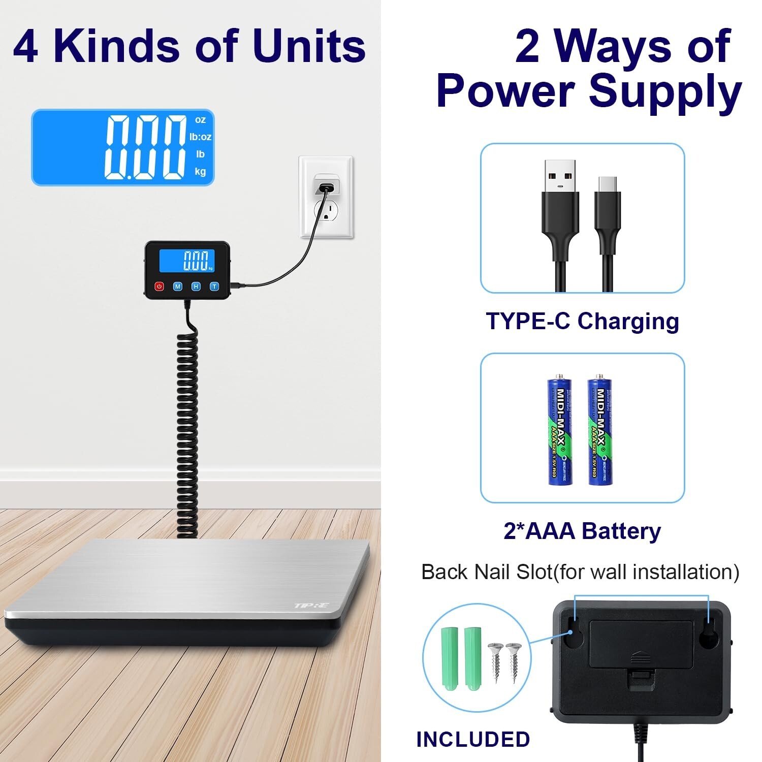 Bascula Balanza Digital Industrial 660 Lbs Comercial En Kg O Libras Basculas New